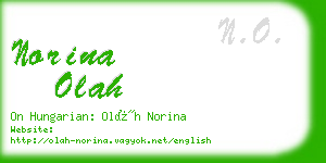 norina olah business card